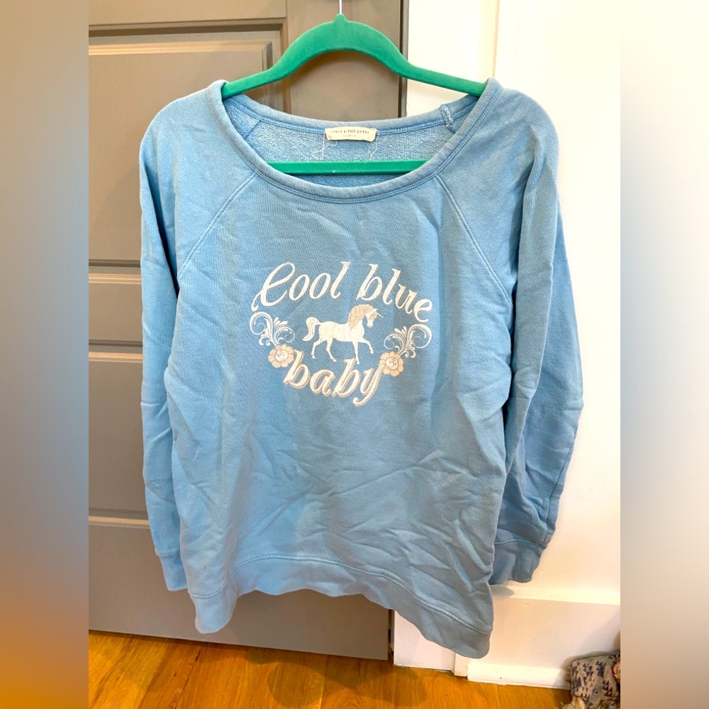 Spell & the Gypsy Collective Cool Blue Baby Horse Sweatshirt